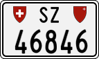 License plate of Switzerland, Cars