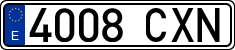 License plates of Spain, Ordinary (2000)