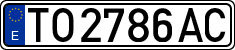 License plates of Spain, 1971 year series