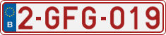 License plate of Belgium, Regular plates (2010)