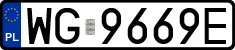 License plates of Poland, Regular car plates