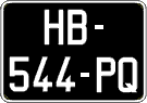 French license plate, SIV (oldtimers)