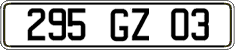 French license plate, FNI
