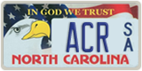 North Carolina, Specialty plates (XXXX A/B)