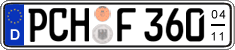 German license plate, Seasonal plates