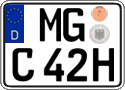 German license plate, Plates for oldtimers (type 