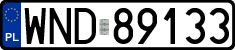 License plates of Poland, Regular car plates