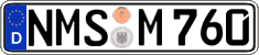 German license plate, Regular plates