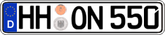 German license plate, Regular plates