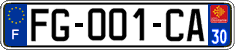 French license plate, SIV (ordinary)