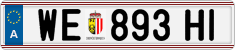 License plate of Austria, Regular plates
