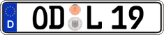 German license plate, Regular plates