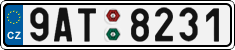 License plate of the Czech Republic, Cars (2001)