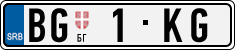 License plate of Serbia, Vanity Plates