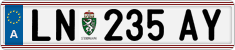 License plate of Austria, Regular plates