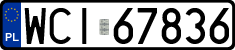 License plates of Poland, Regular car plates