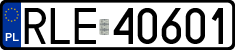License plates of Poland, Regular car plates