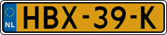 License plate of the Netherlands, Cars