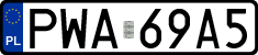 License plates of Poland, Regular car plates