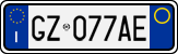 License plate of Italy, Cars (1994 year series)