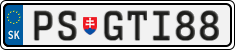 License plate of Slovakia, Vanity Plates