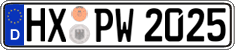 German license plate, Regular plates