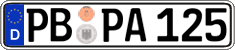German license plate, Regular plates