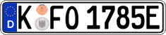 German license plate, Electric vehicles