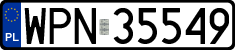 License plates of Poland, Regular car plates