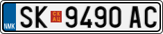 License plate of North Macedonia, Regular plates (2012)