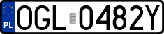 License plates of Poland, Regular car plates