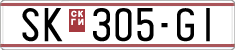 License plate of North Macedonia, Regular plates (1993)