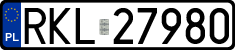 License plates of Poland, Regular car plates