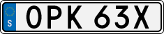 License plate of Sweden, Regular plates