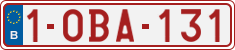 License plate of Belgium, Regular plates (2010)