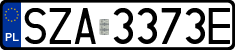 License plates of Poland, Regular car plates