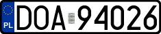 License plates of Poland, Regular car plates