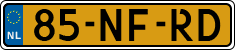 License plate of the Netherlands, Cars