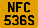 License plate of the United Kingdom, 1963 year system