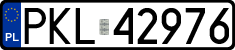 License plates of Poland, Regular car plates