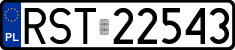 License plates of Poland, Regular car plates