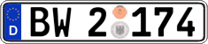 German license plate, Authorities and federal agencies