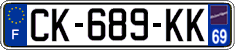 French license plate, SIV (ordinary)