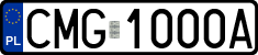License plates of Poland, Regular car plates