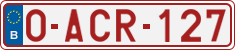 License plate of Belgium, Regular plates (2010)