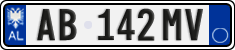 License plate of Albania, Cars (2011)