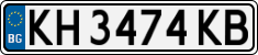 License plate of Bulgaria, Cars