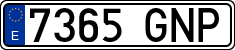 License plates of Spain, Ordinary (2000)