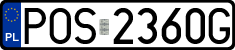 License plates of Poland, Regular car plates
