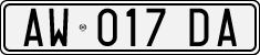 License plate of Italy, Cars (1994 year series)